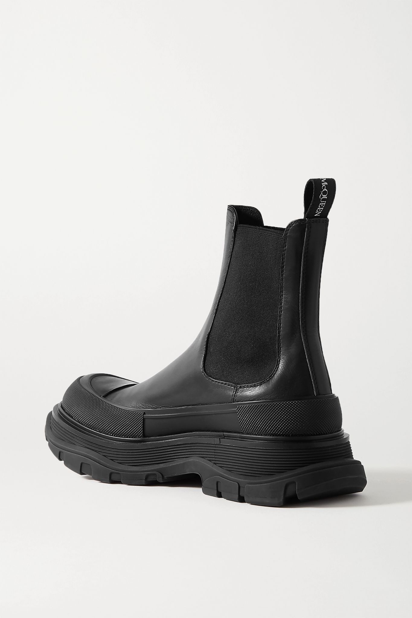 Leather exaggerated-sole Chelsea boots - 3