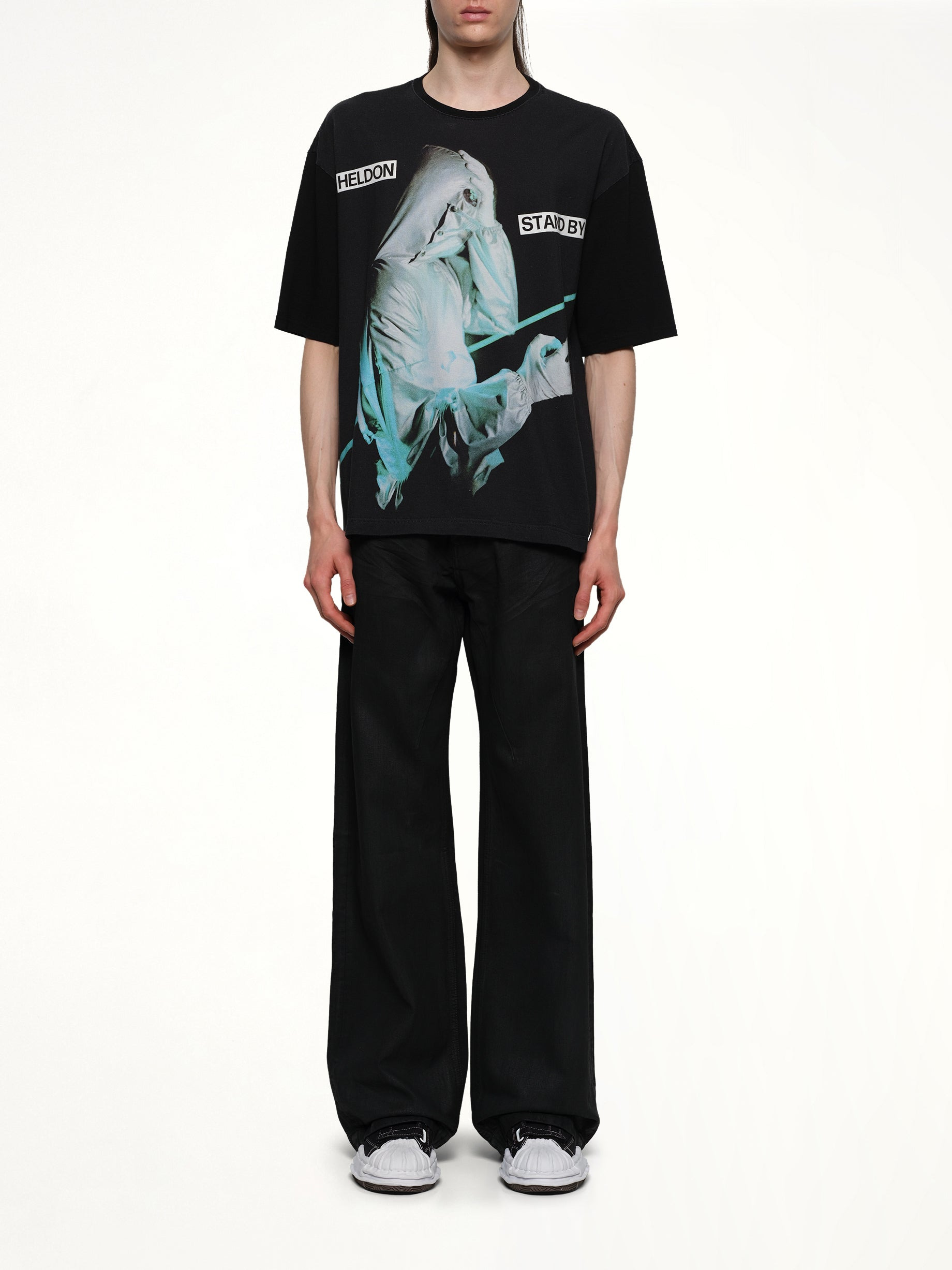 Heldon Stand By T-Shirt in Black - 7