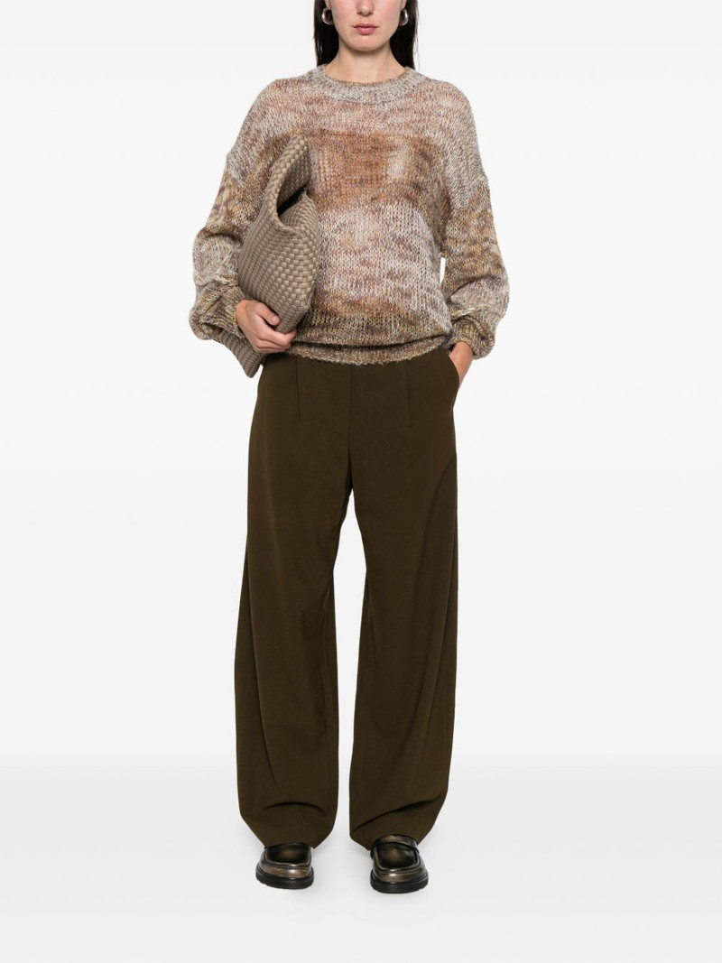 OPEN YY Shimmer striped sweater outlook