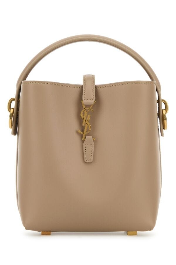 【関税&送料込】Saint Laurent Cappuccino Leather Mini Le 37 SAINT LAURENT Saint Laurent Women Cappuccino Leather Mini Le