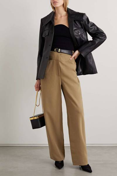 KHAITE Preen piqué wide-leg pants outlook