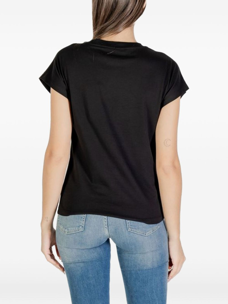 rhinestone-embellished logo T-shirt 5