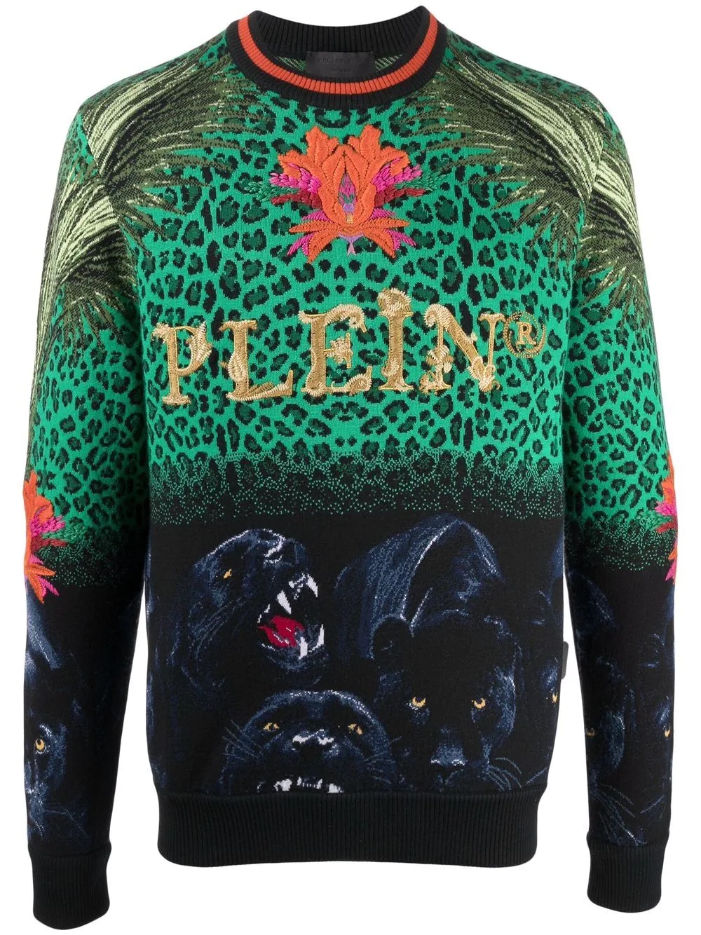 Paradise panther jacquard jumper - 1