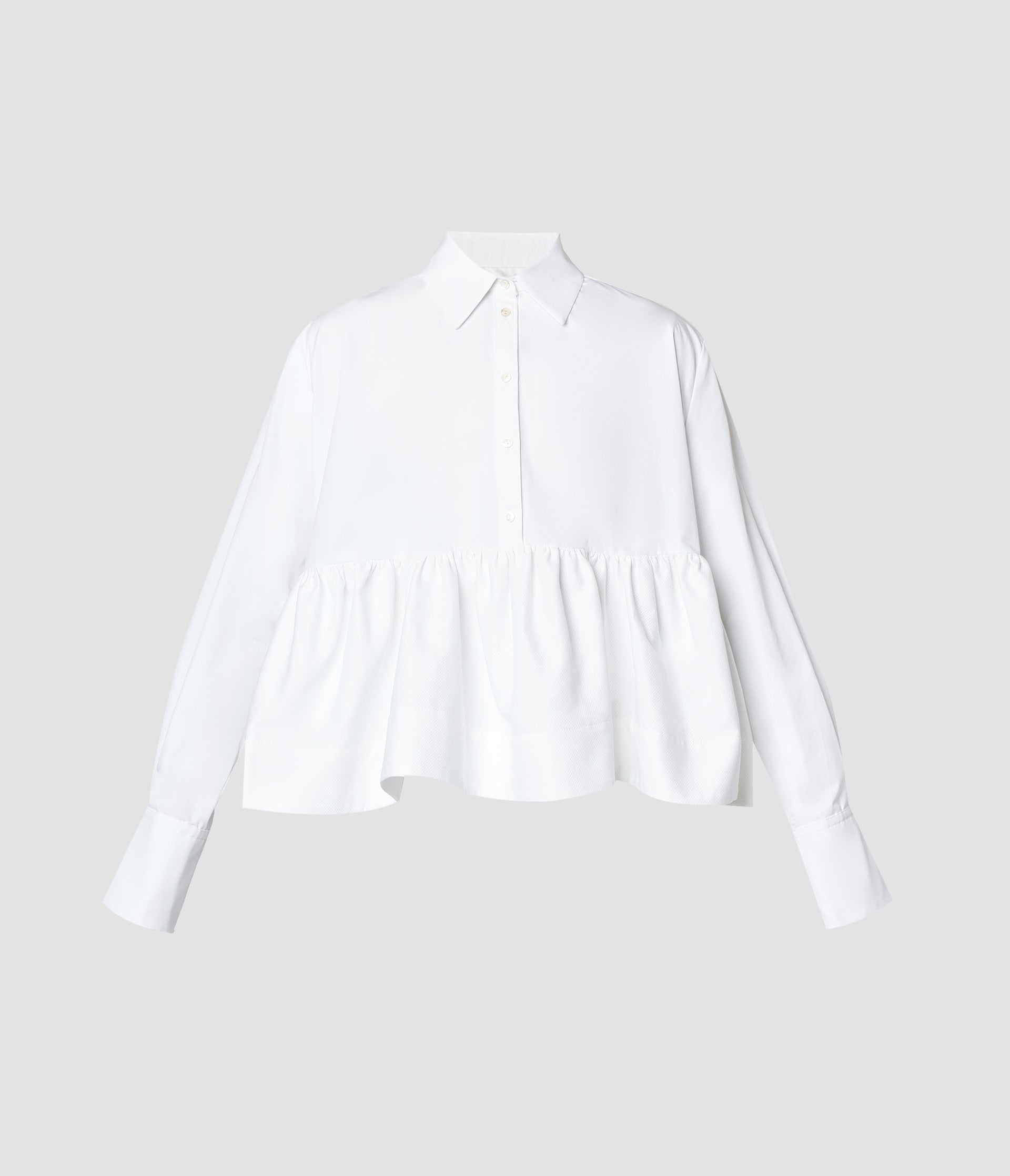 BLOUSE WITH RUFFLE DETAIL - 1