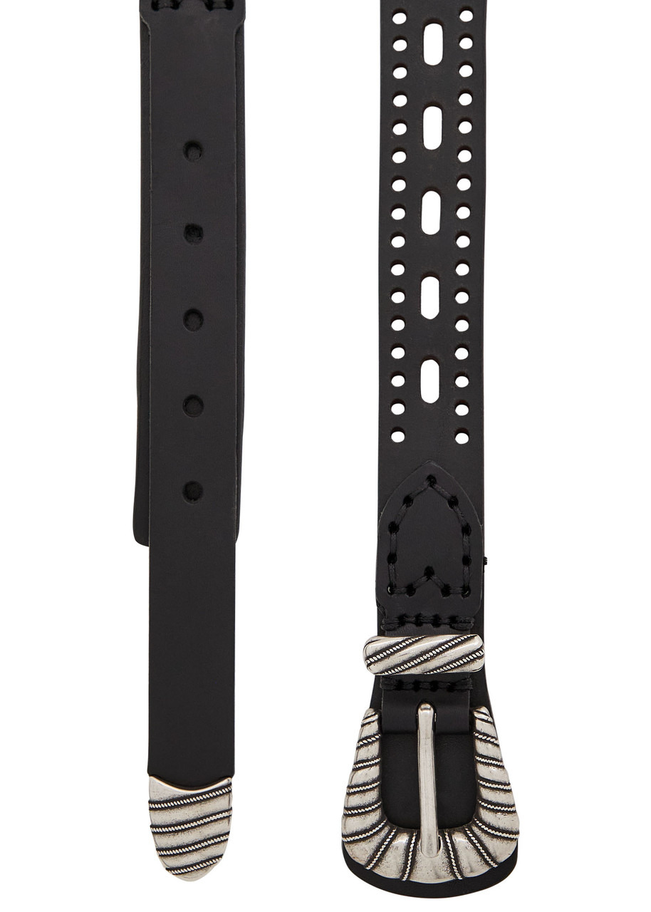 Etro Perforated Leather Belt - 3