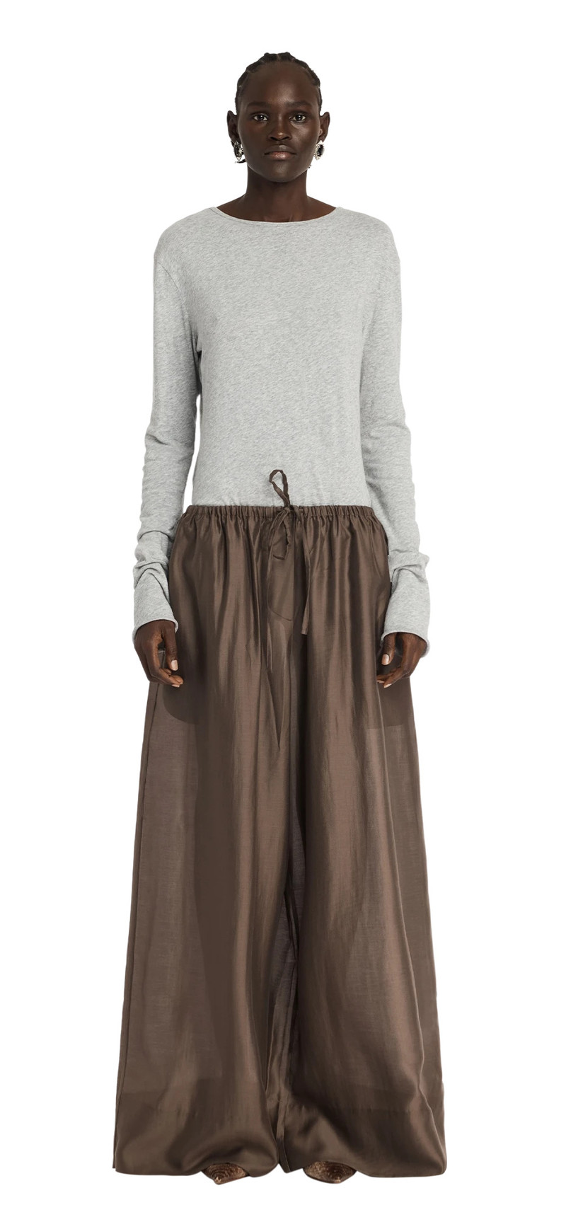 entire studios VENTO WIDE LEG PANT MOCHA outlook