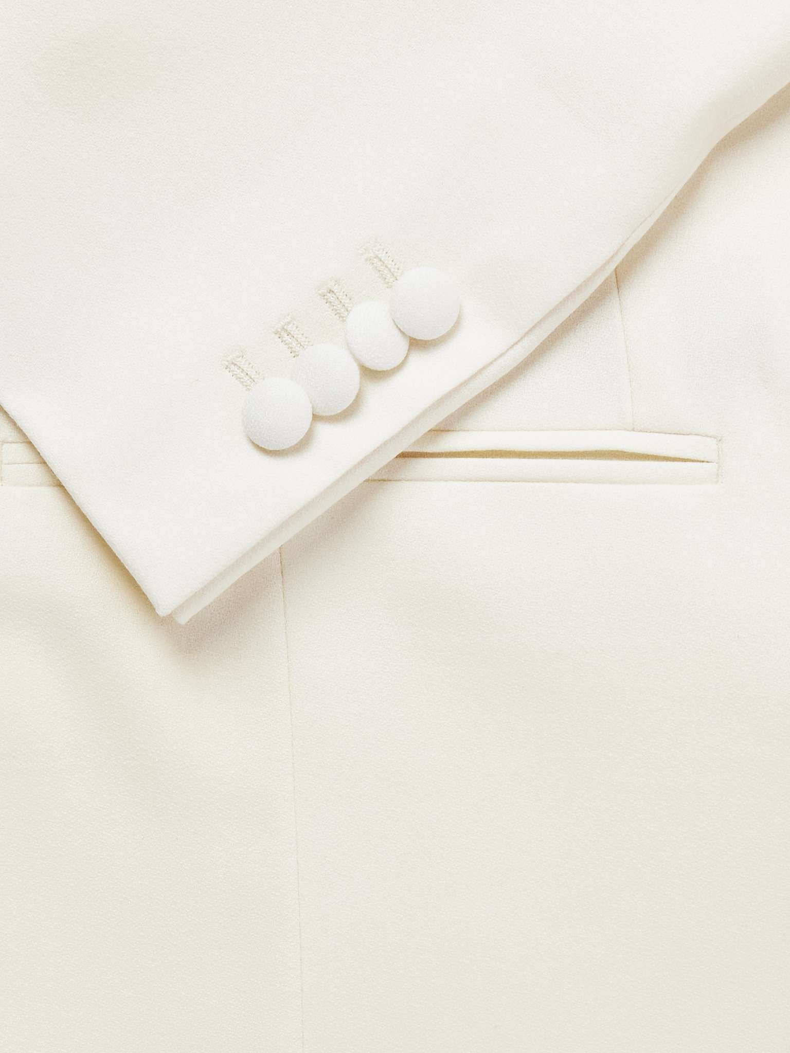 Wool-Blend Crepe Tuxedo Jacket - 4