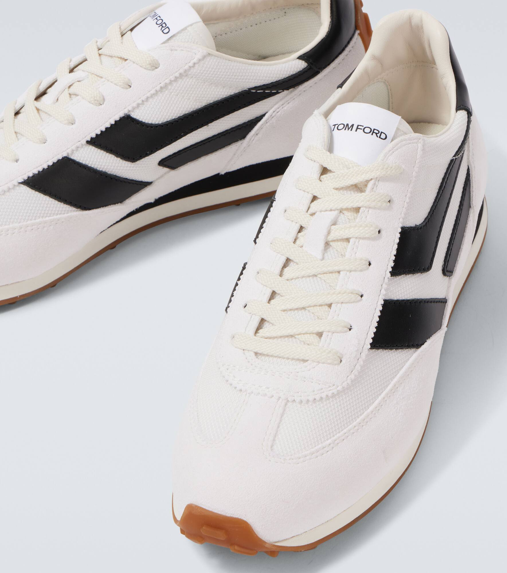Mick suede-trimmed sneakers - 3