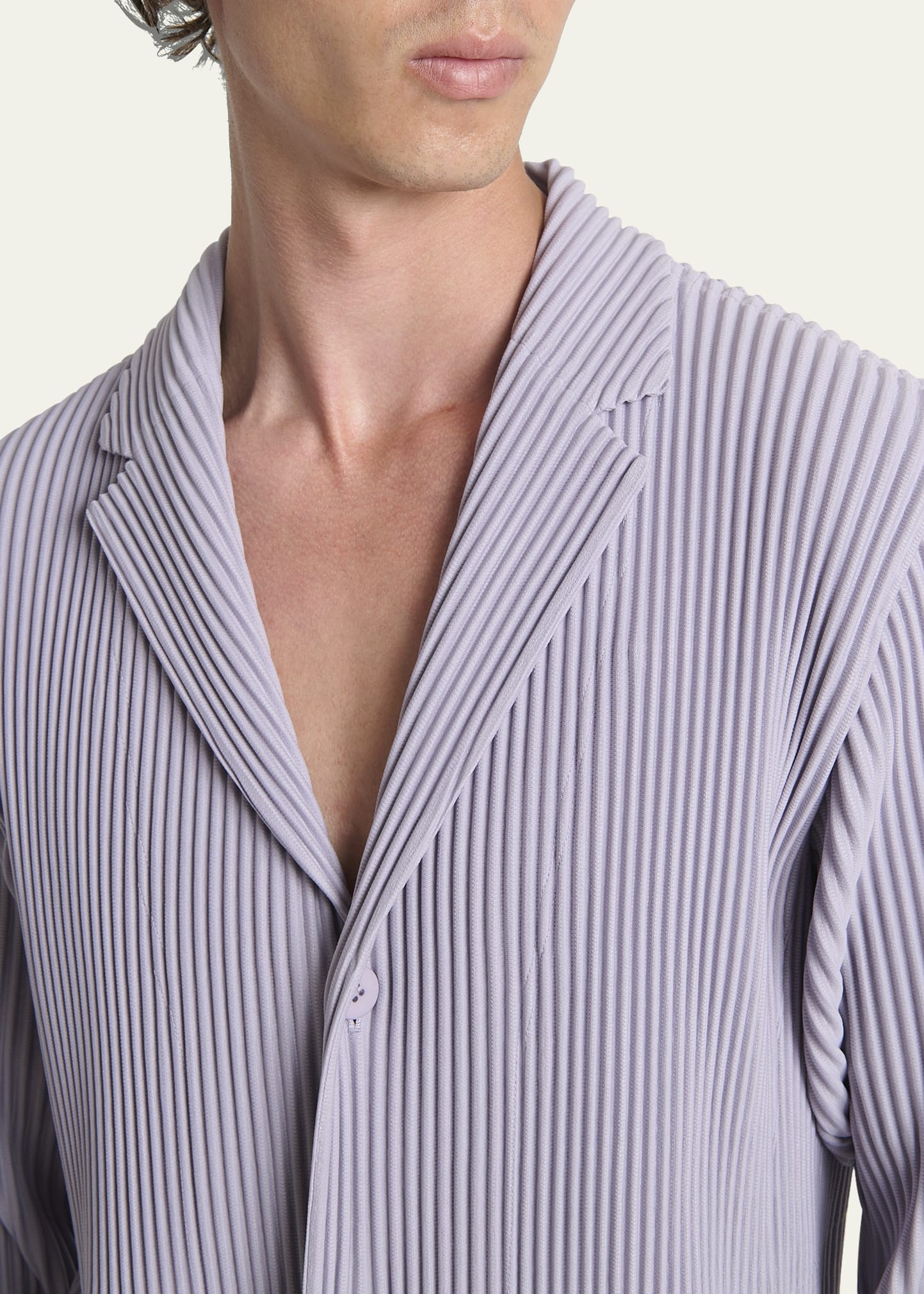 Men's Pleated Single-Breasted Sport Coat - 5