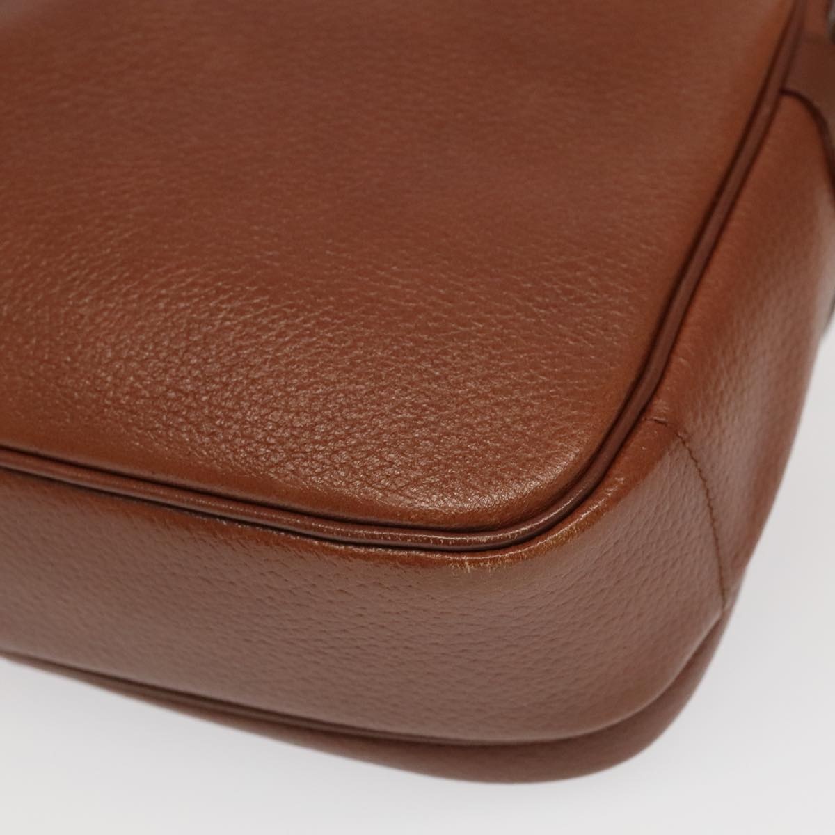 Burberry Shoulder Bag Leather Gold Brown - 16