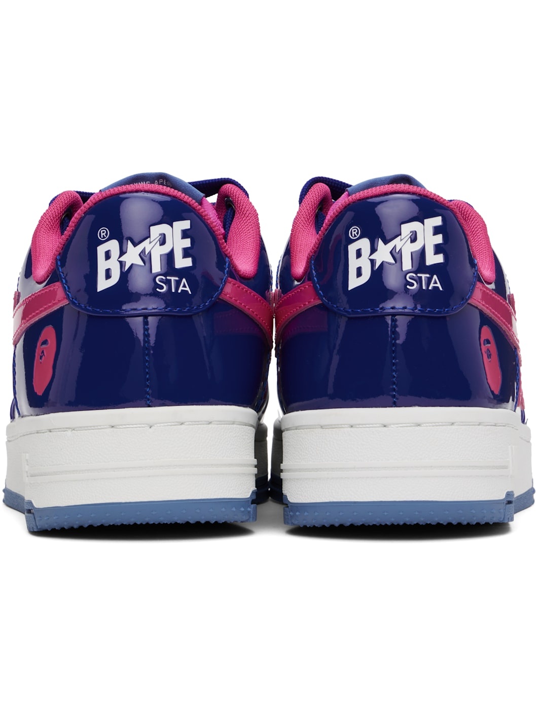 Navy & White BAPE STA #1 Sneakers - 2