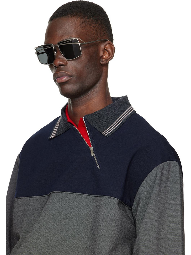 Silver Square Metal Sunglasses 4