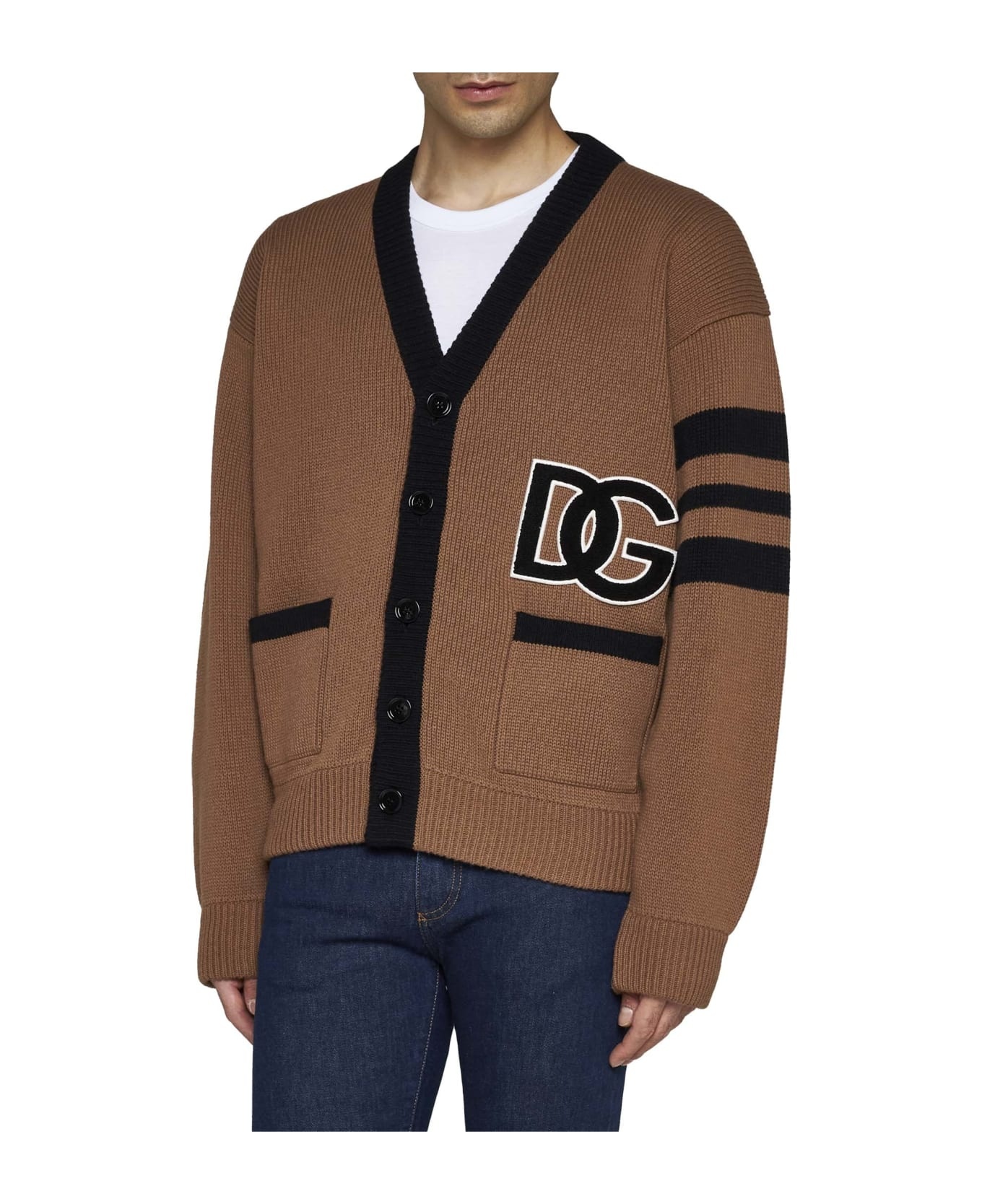 Wool Cardigan With Logo - 3