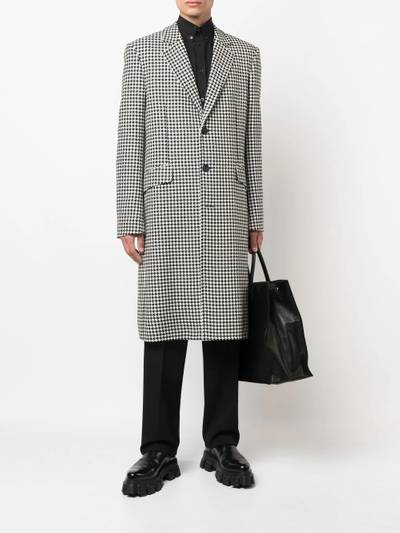 Alexander McQueen houndstooth single-breasted coat outlook