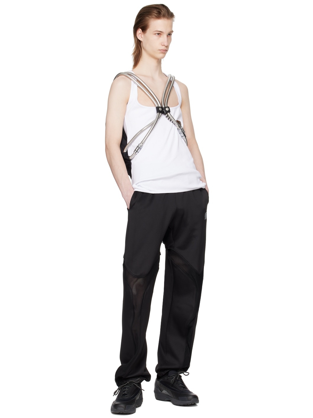 OLLY SHINDER Black Shower Hose Backpack | ssense | REVERSIBLE