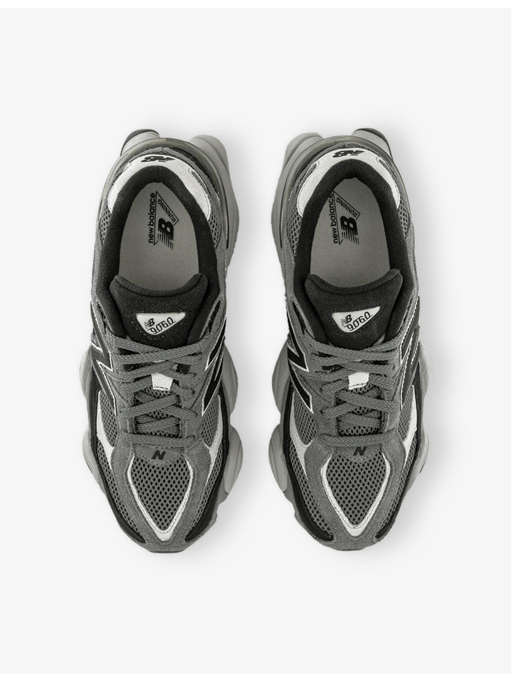 9060 Suede and Mesh Low-Top Trainers - 2