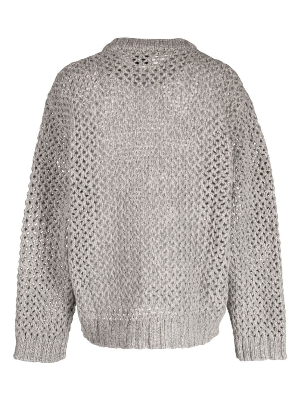 open-knit merino wool jumper - 2