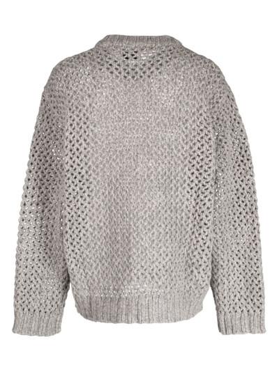 Holzweiler open-knit merino wool jumper outlook
