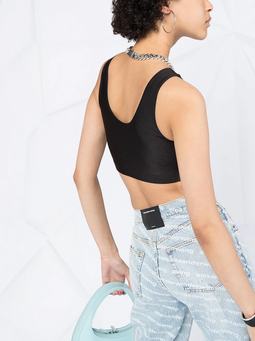 sleeveless crop top - 3