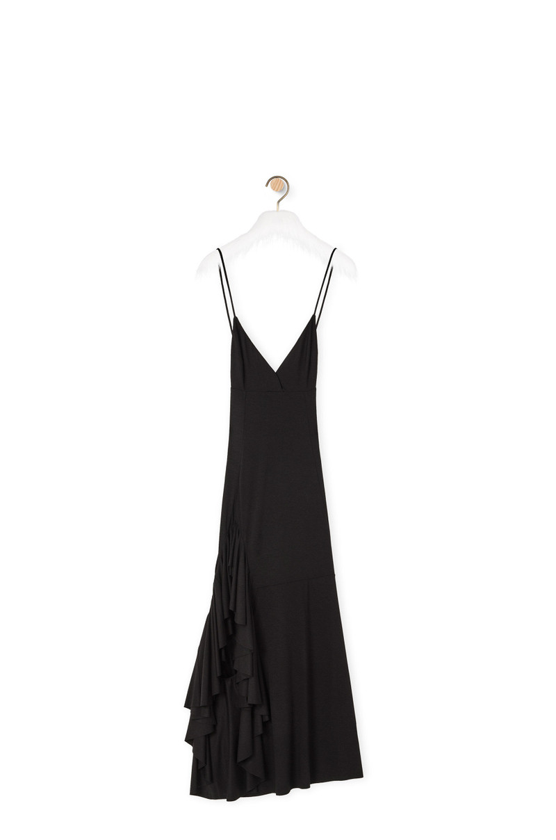 Ruffle dress in viscose 1