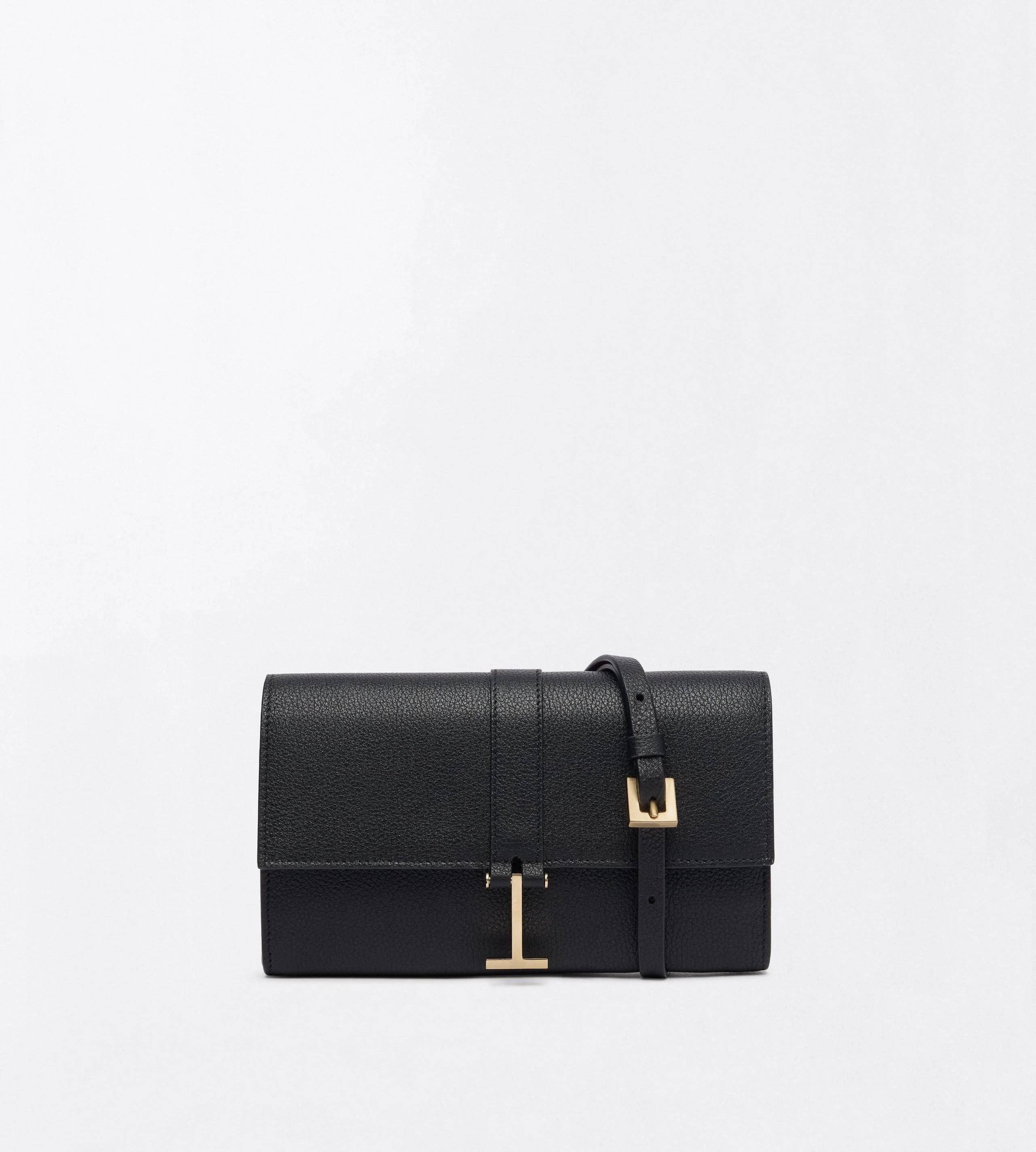 GRAIN LEATHER KARA WALLET ON STRAP - 1