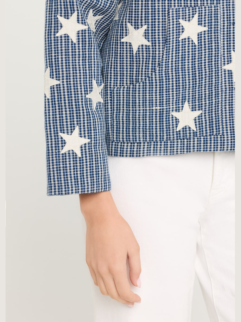 Western Plaid Star Embroidered Jacket 5