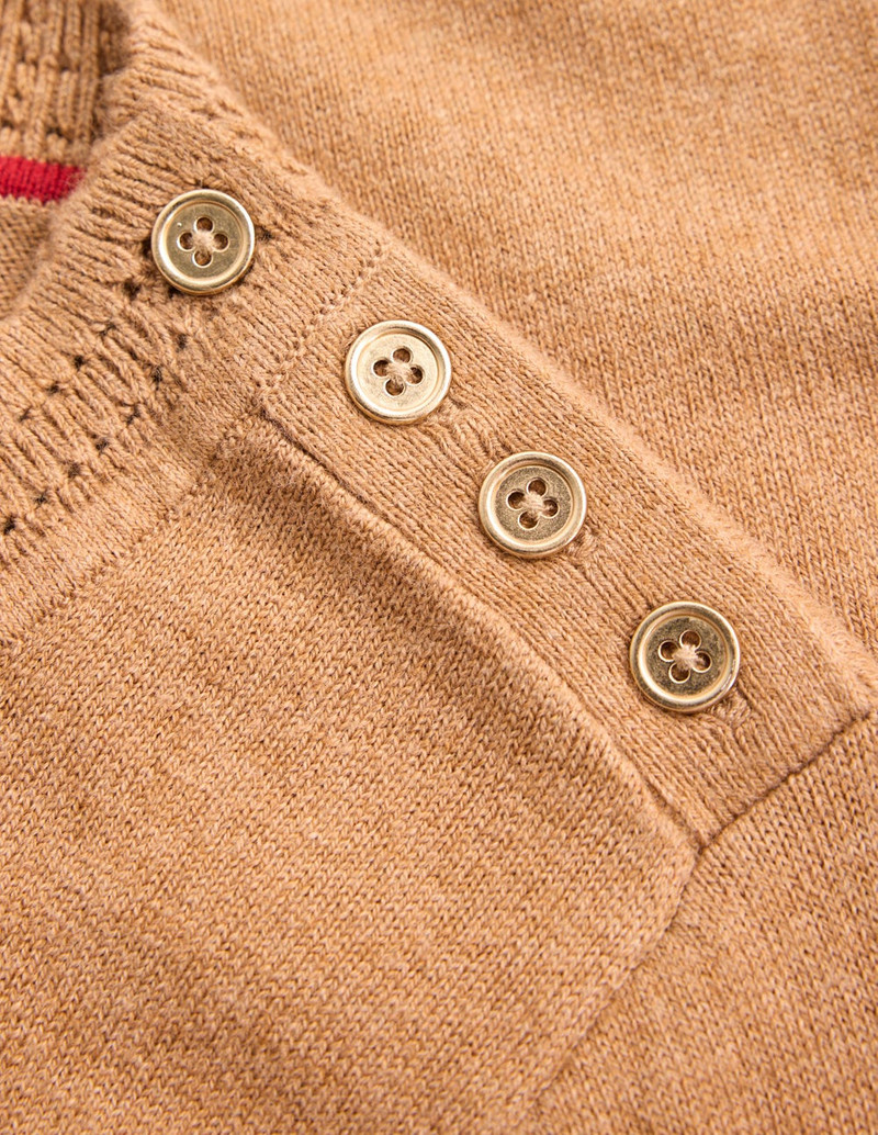 Briony Stitch Sweater-Camel Melange 1