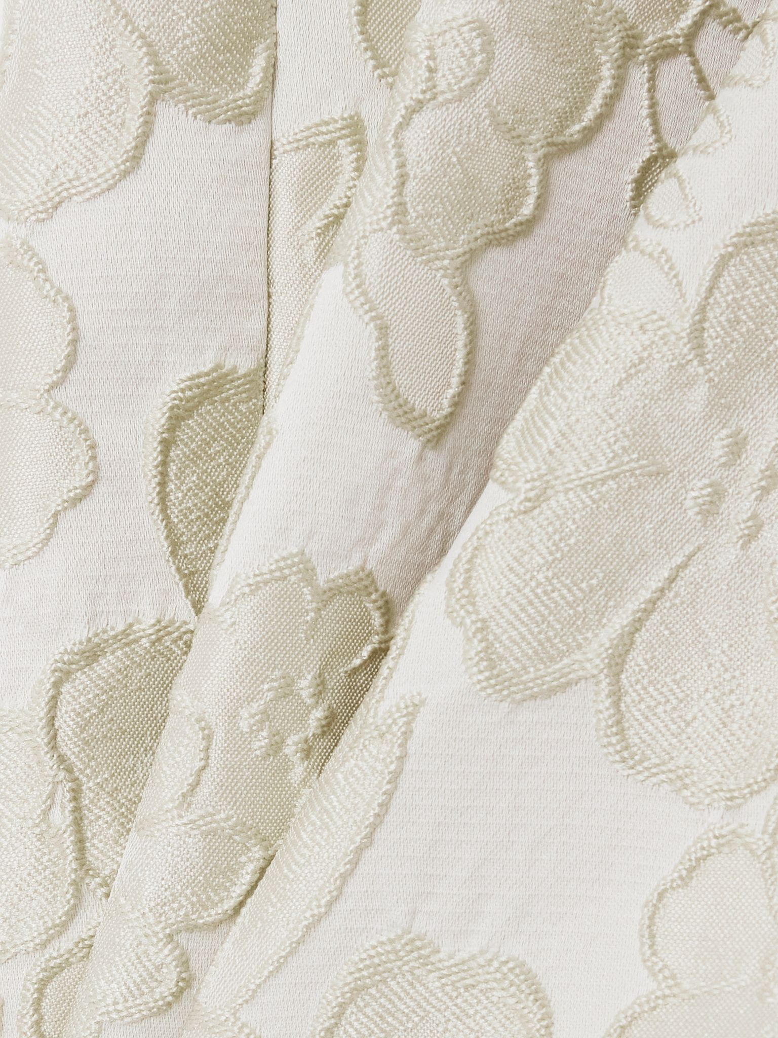 24/7 cropped brocade bootcut pants Cream - 5