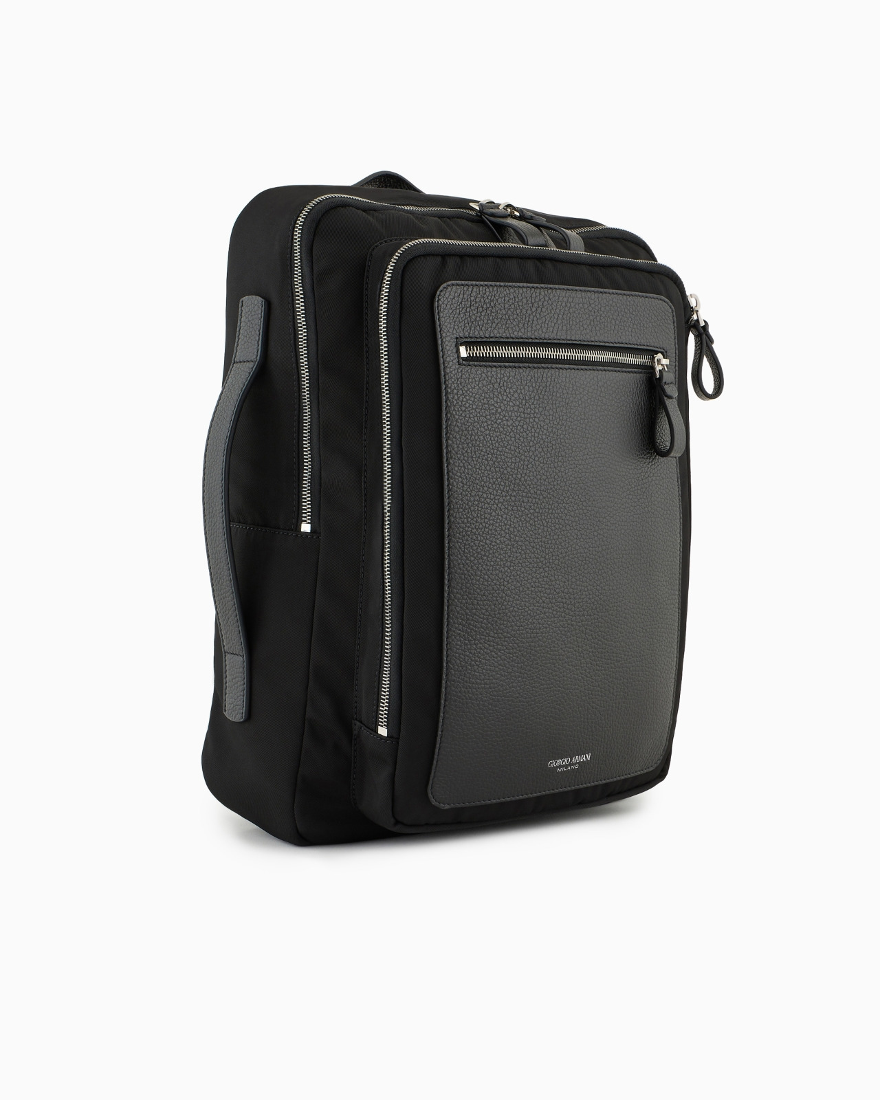 ASV nylon and pebbled-leather backpack - 2