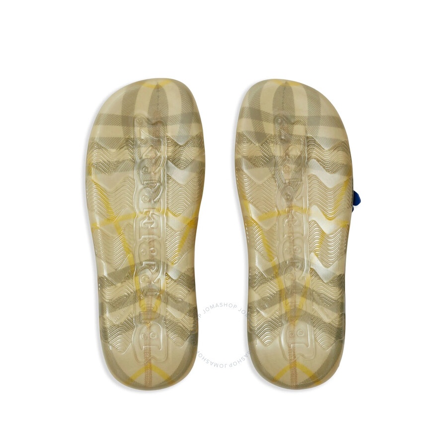 Burberry Equestrian Knight Stingray Check-Pattern Slides - 5