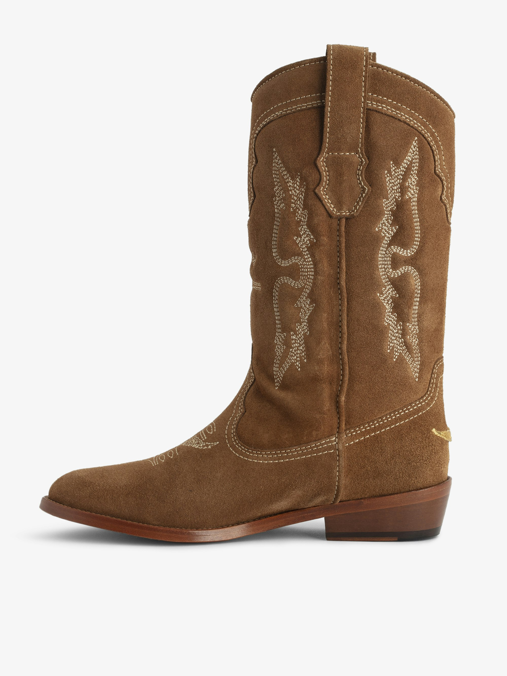 Tex Western Suede Boots - 2