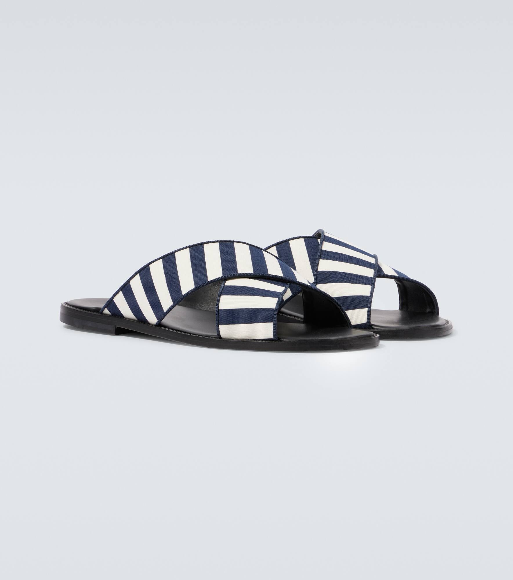 Otawi striped canvas sandals - 5