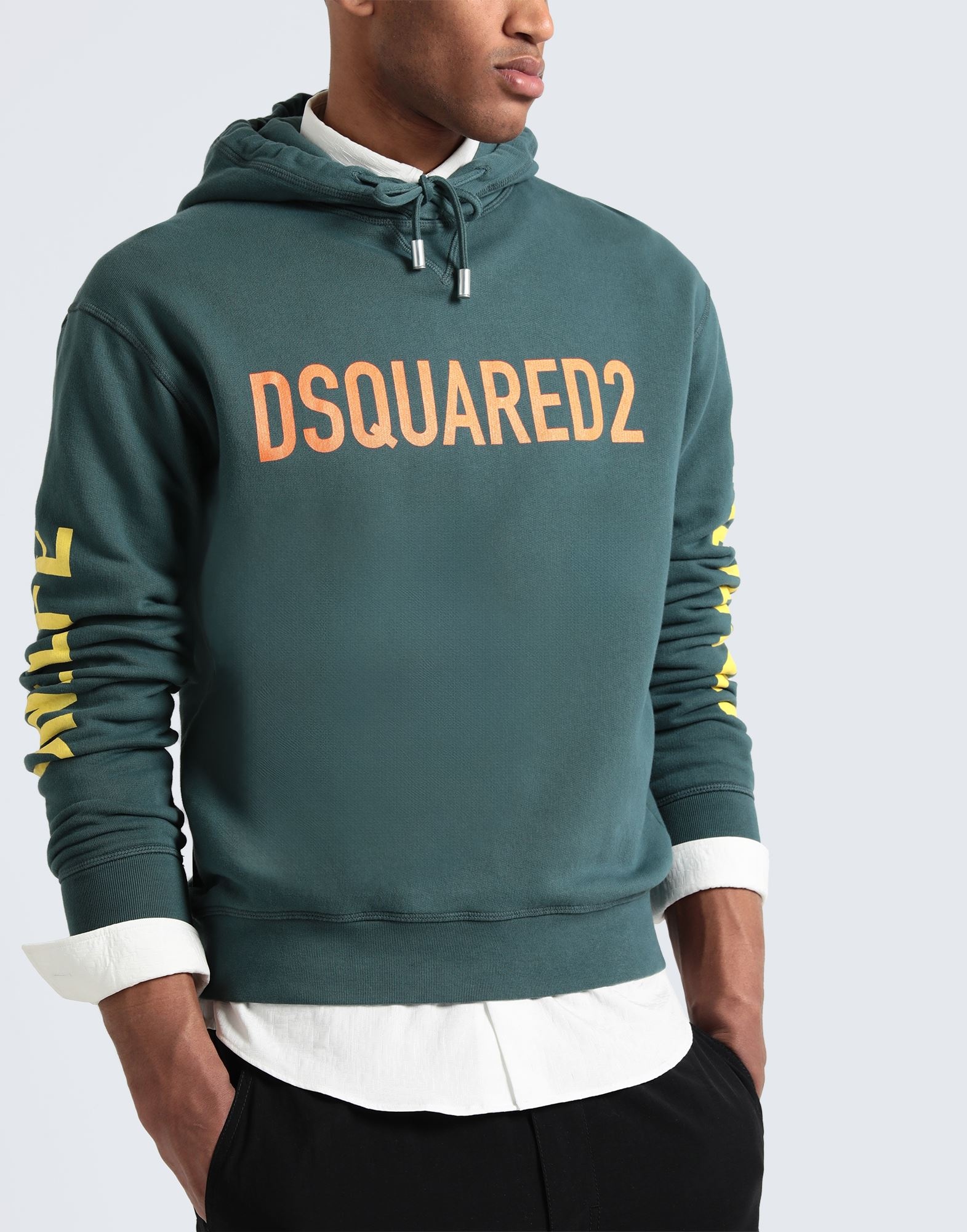 Deep jade Men's Hooded Sweatshirt - 4