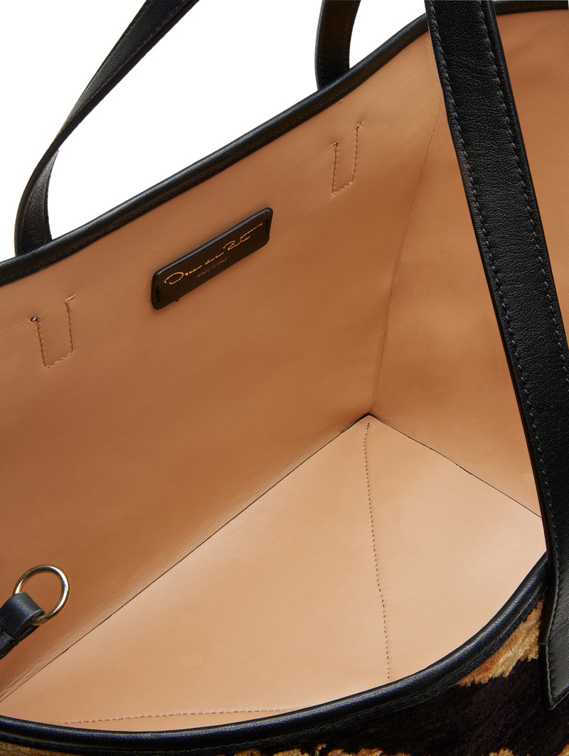 MEDIUM TIGER PRINTED SQUARE TOTE 5