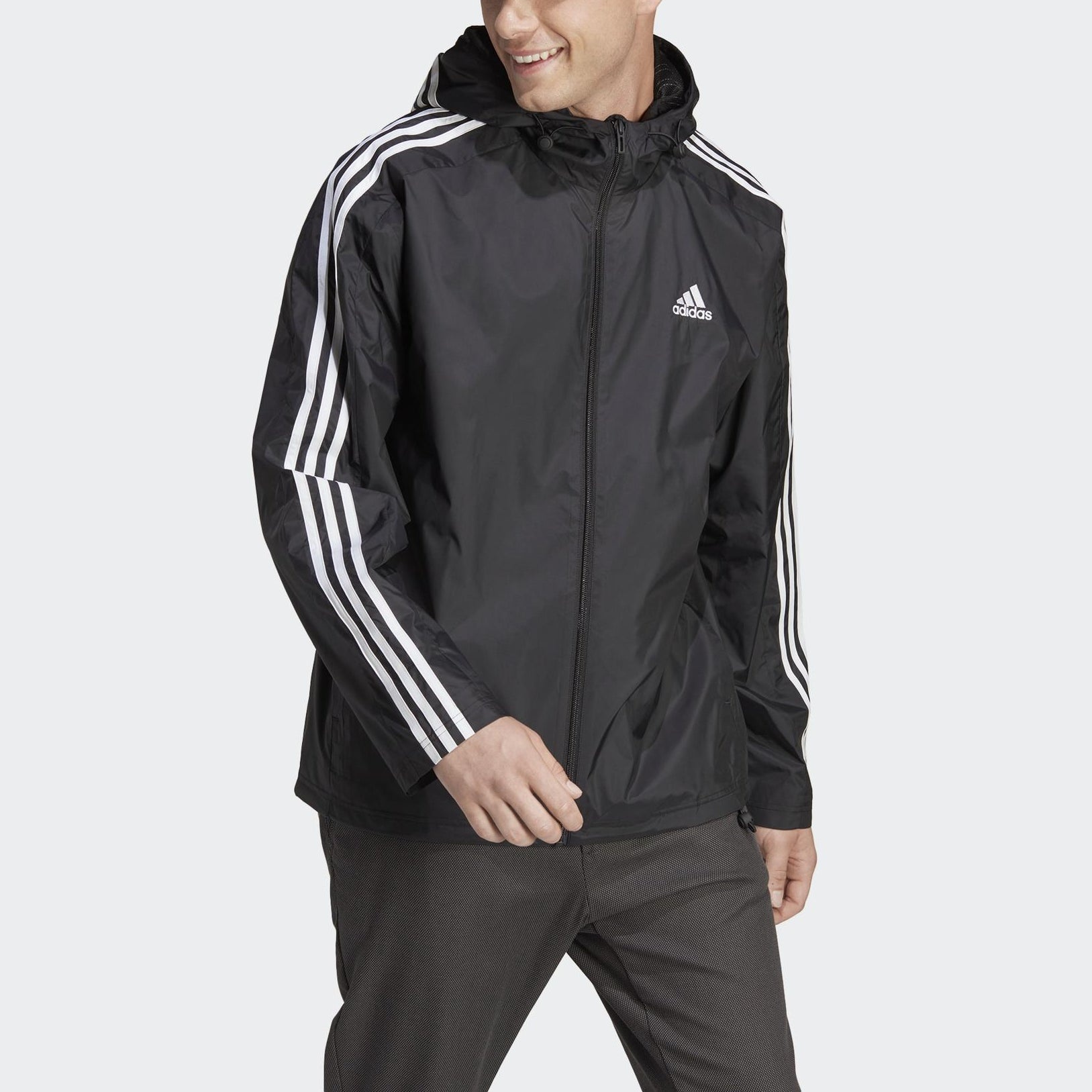 adidas Logo Essential Jackets 'Black' IB0381 - 2