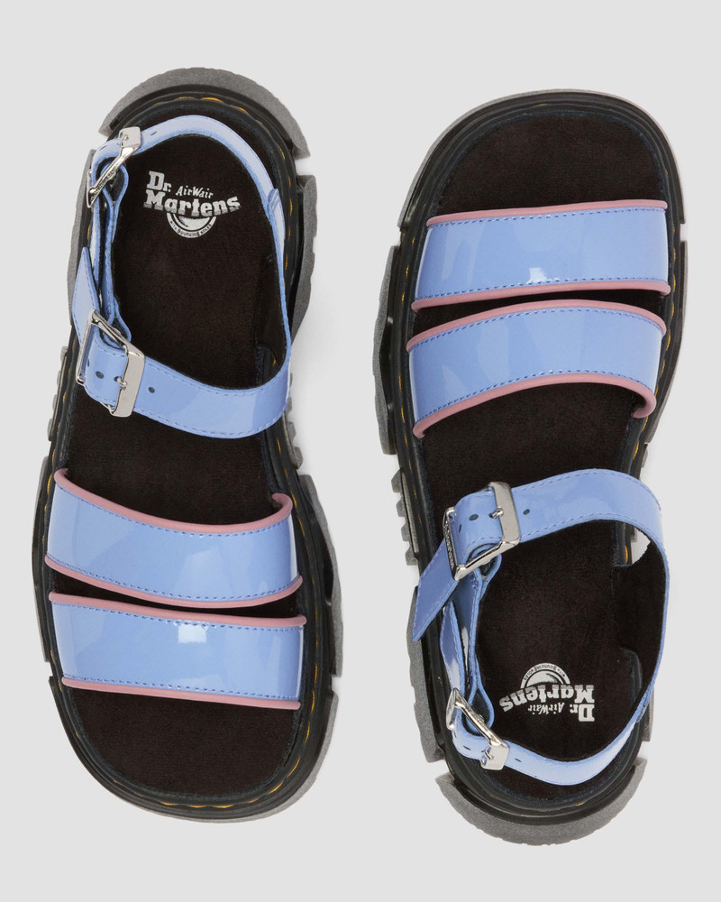 Dr. Martens Mattison Two Strap Soft Patent Leather Sandals outlook