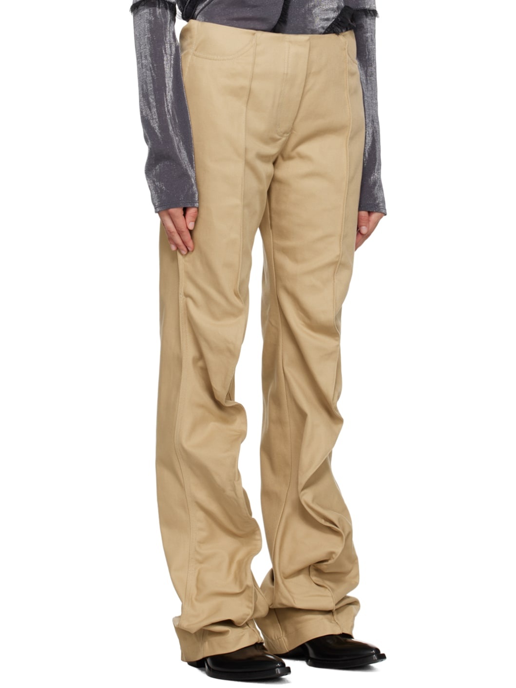 Beige Lindahl Trousers - 2