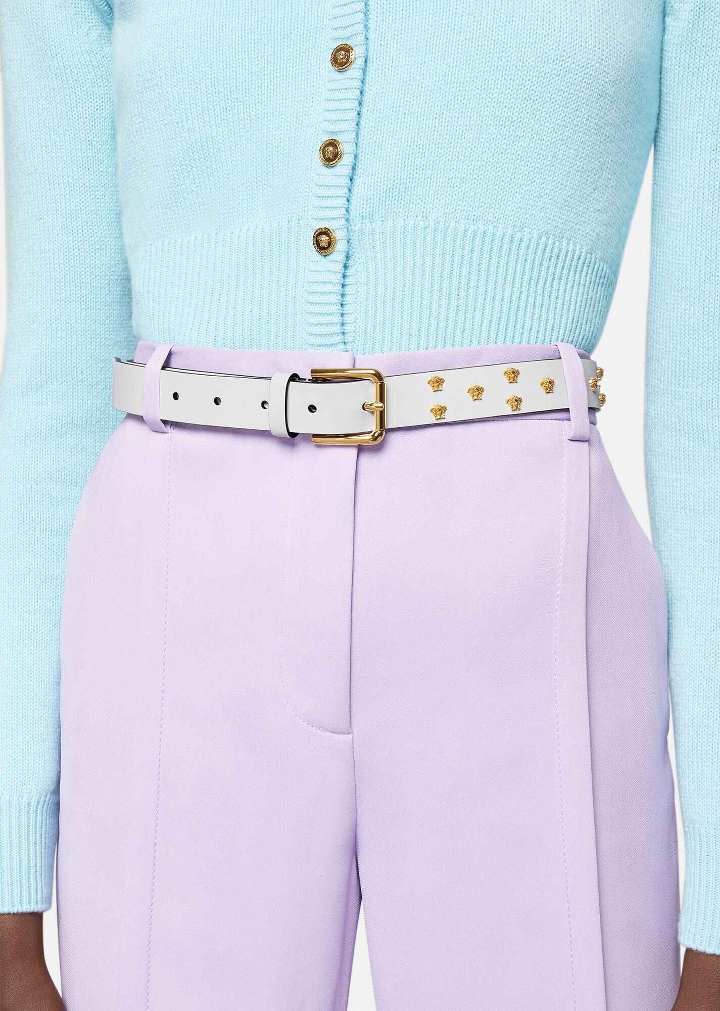 Medusa Stud Leather Belt - 2
