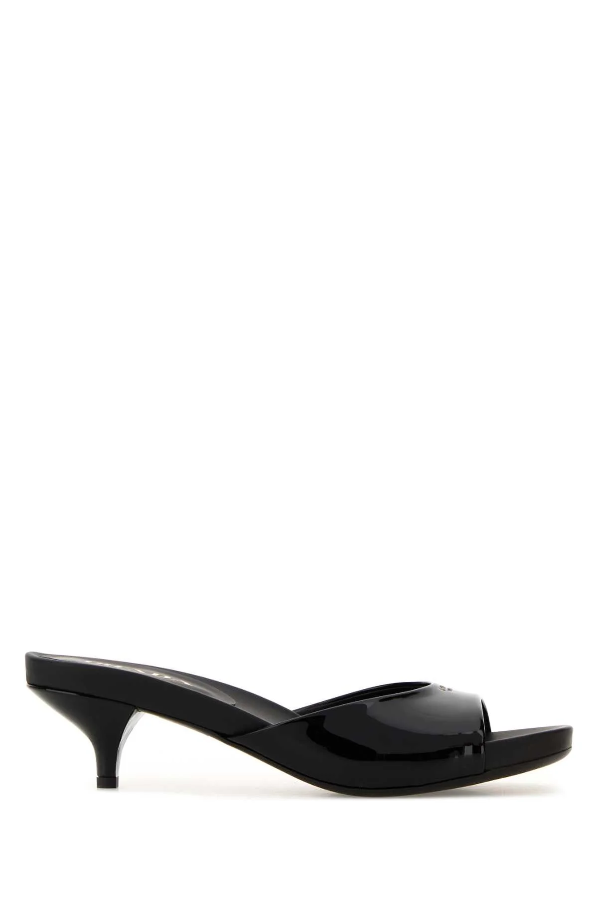 Prada Women Black Leather Mules - 1