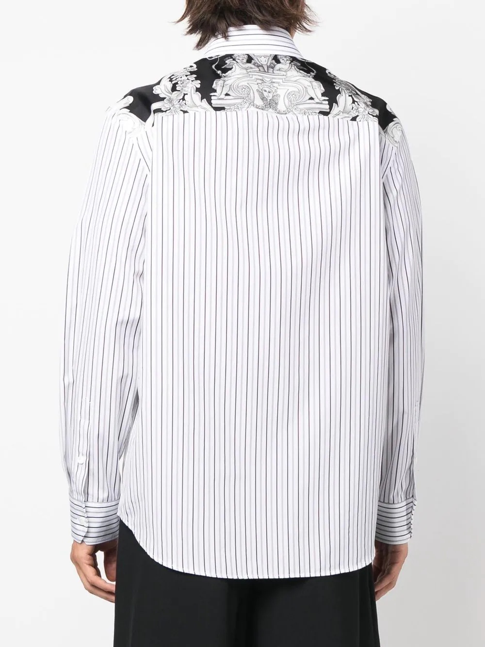 Medusa panel pinstripe shirt - 2