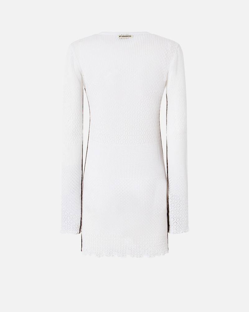 SHORT OPENWORK KNIT DRESS 6