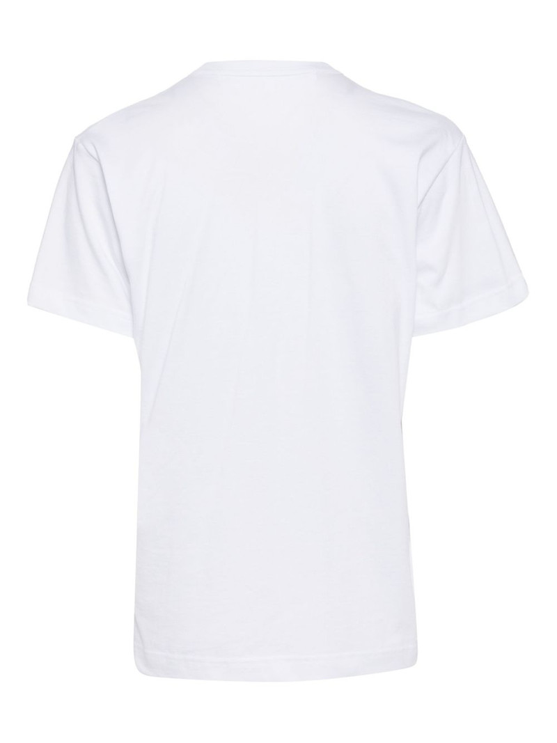 TAO Comme Des Garçons floral-embellished T-shirt outlook
