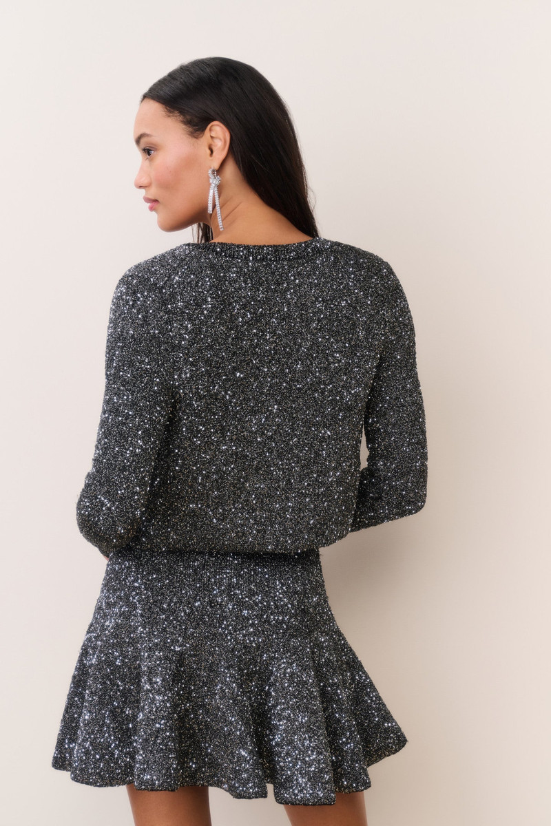 Ferra Sequin Stretch Knit Cardigan 6