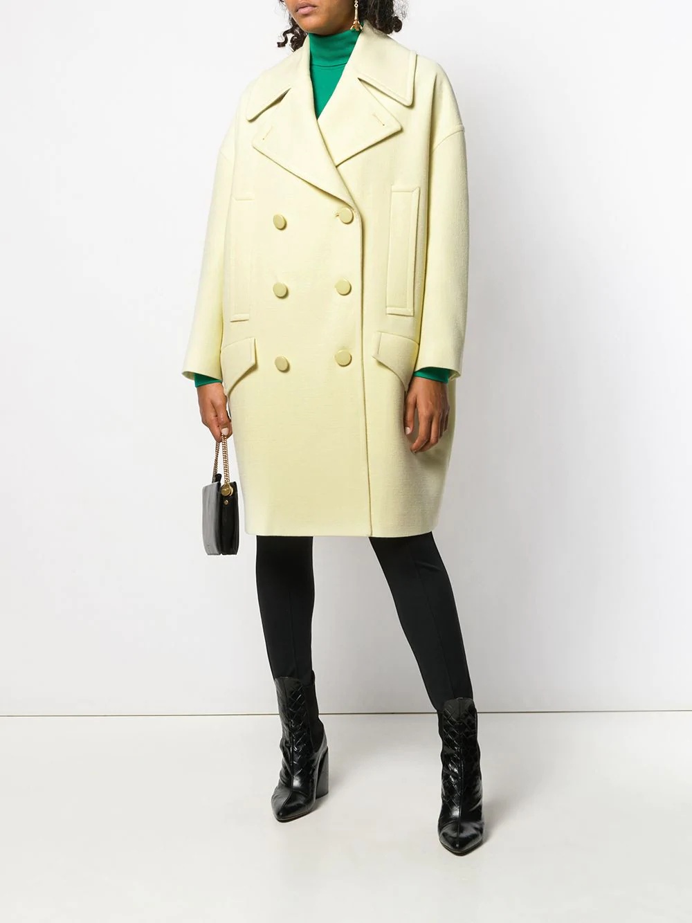 oversized peacoat - 2