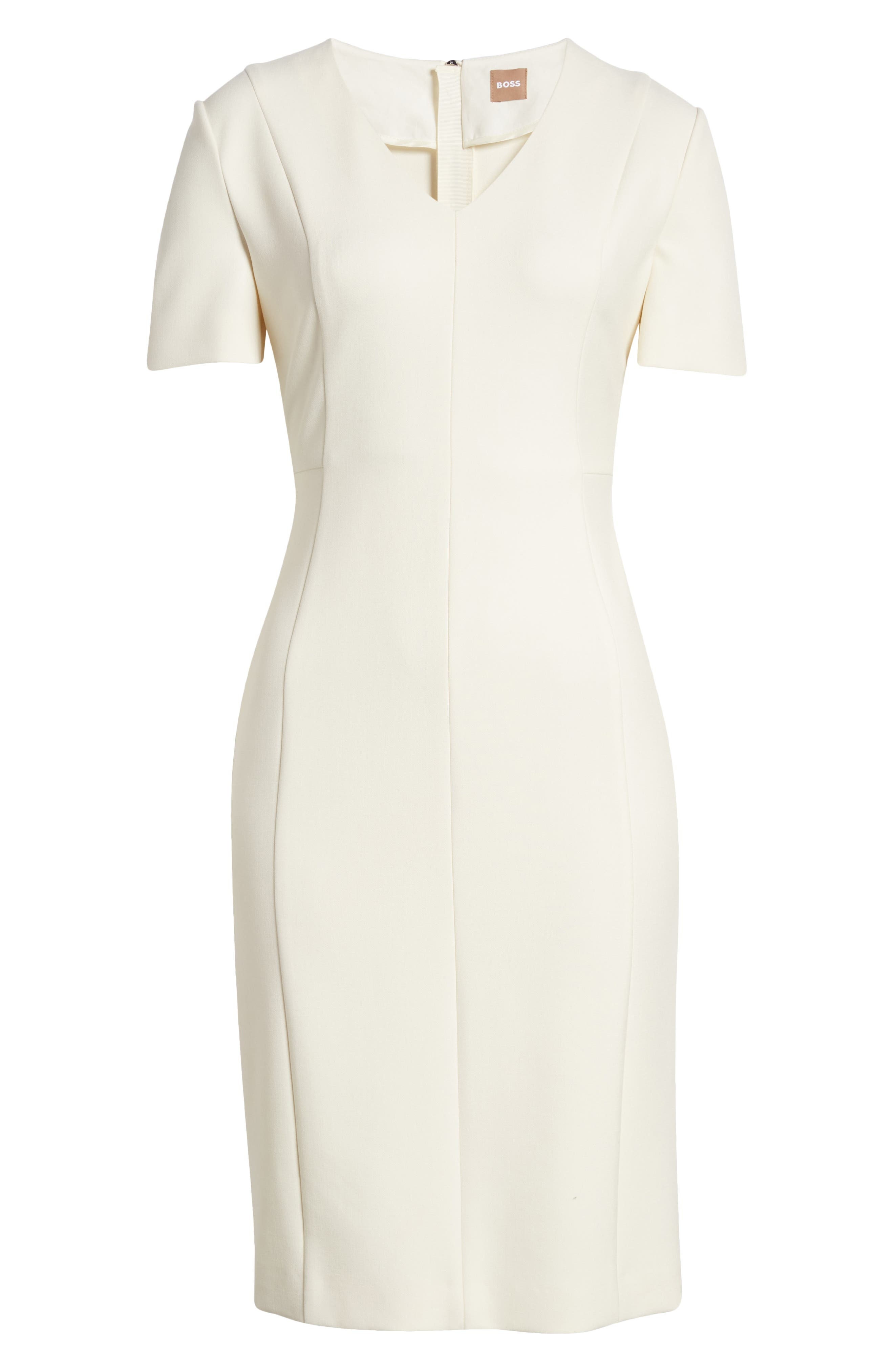 BOSS Damaisa Sheath Dress in Soft Cream at Nordstrom - 5