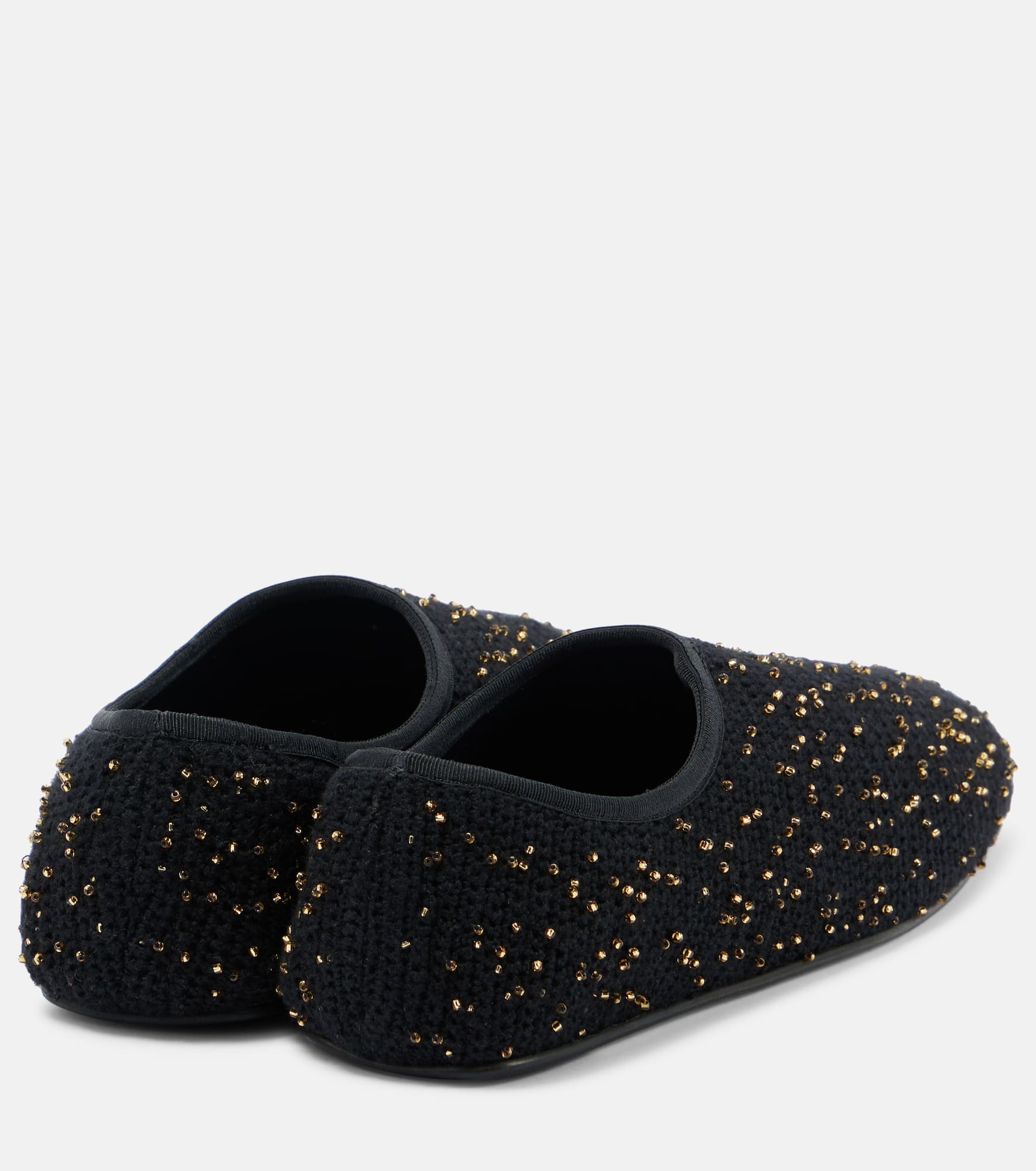 Aris embellished knitted ballet flats - 2