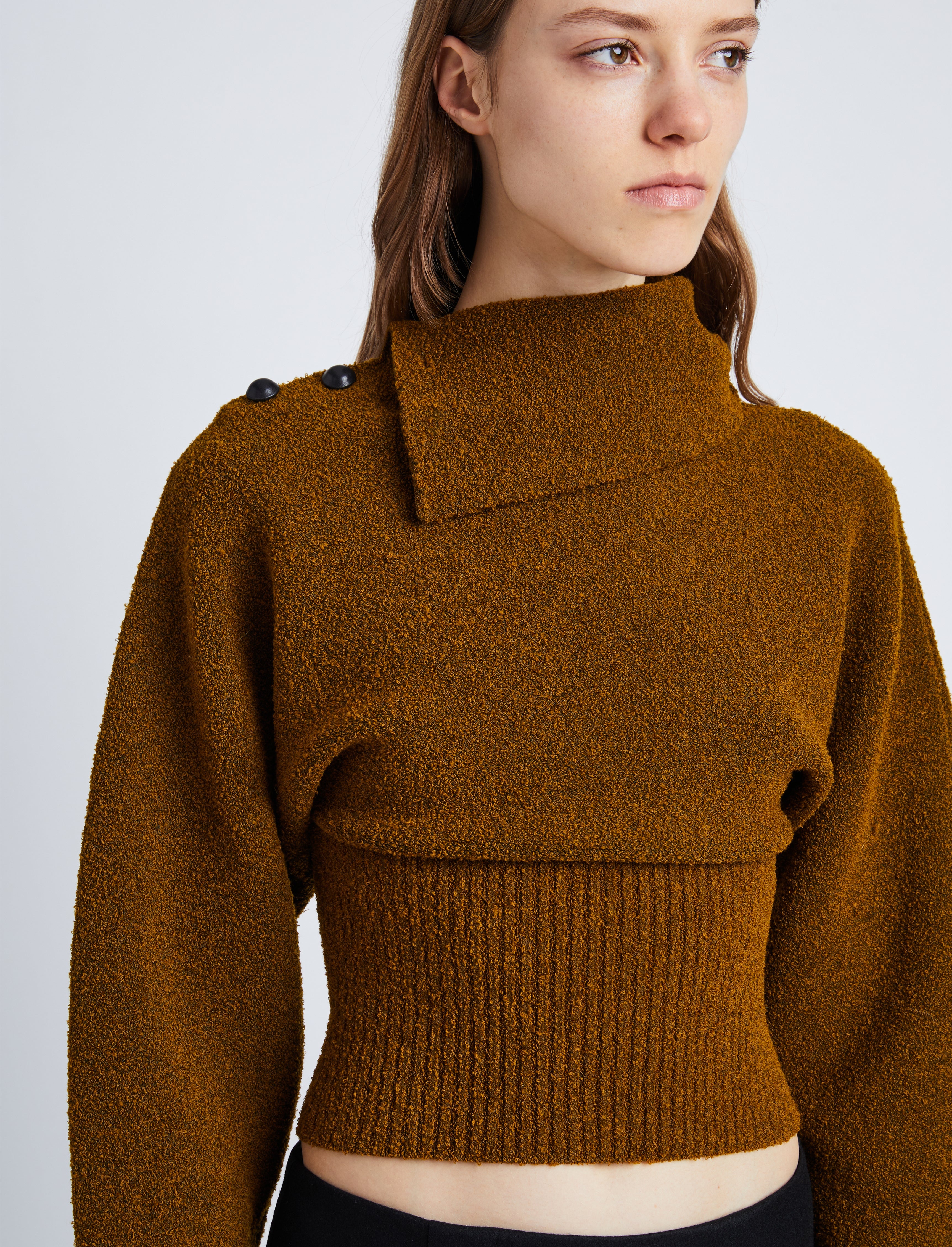 Wool Viscose Boucle Top - 6