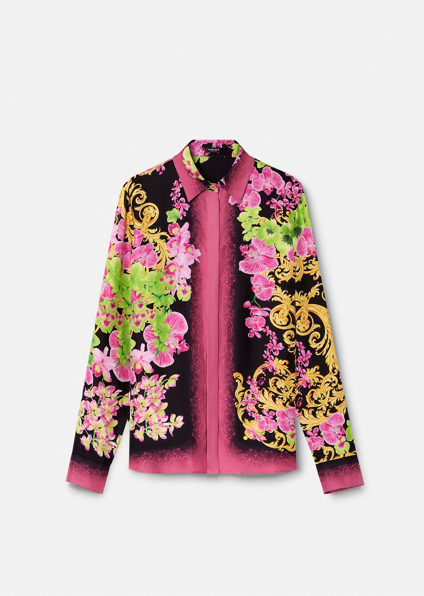 Medusa Orchid Silk Shirt - 1