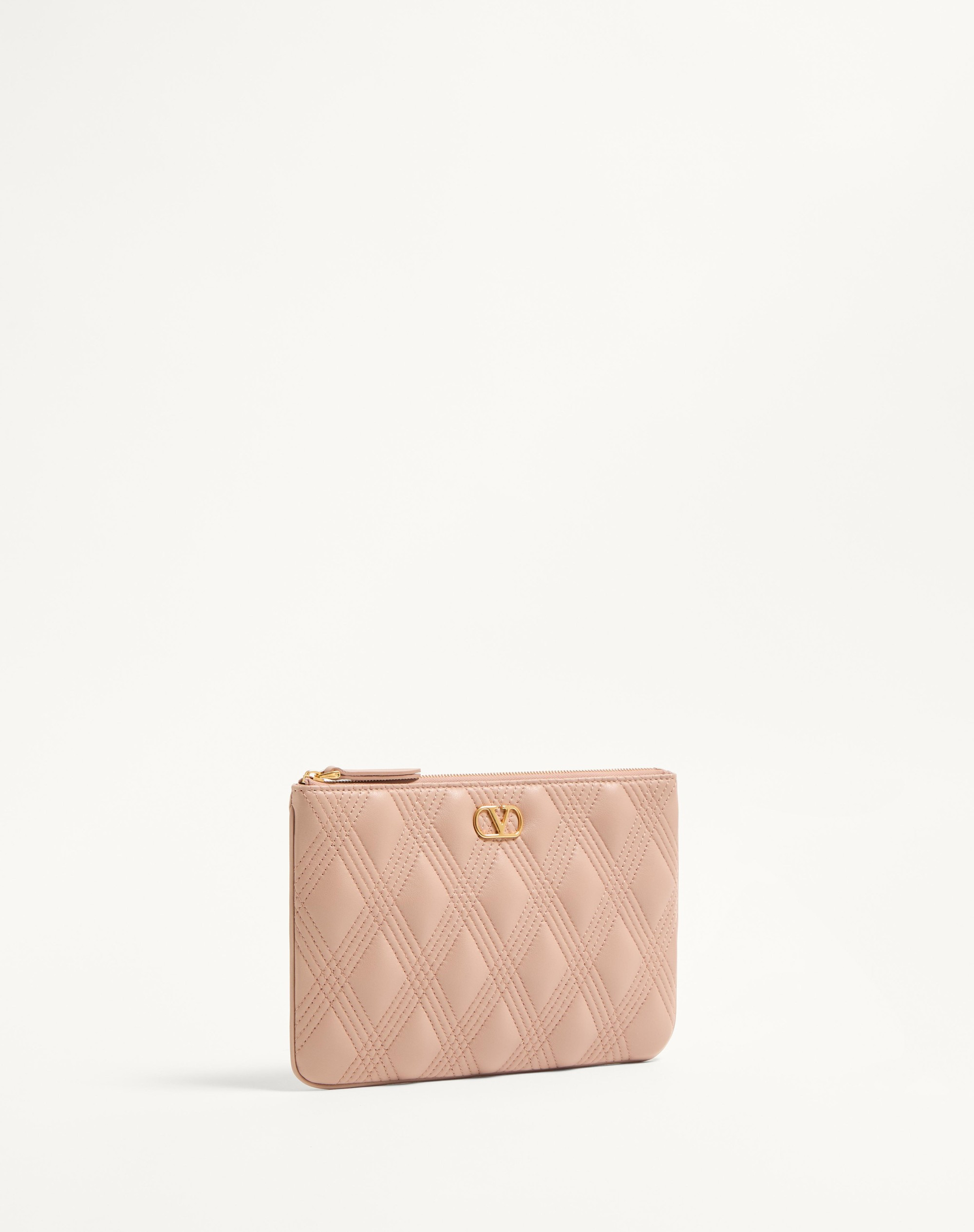 VALENTINO GARAVANI QUILTIE 67 POUCH IN QUILTED NAPPA LEATHER - 3