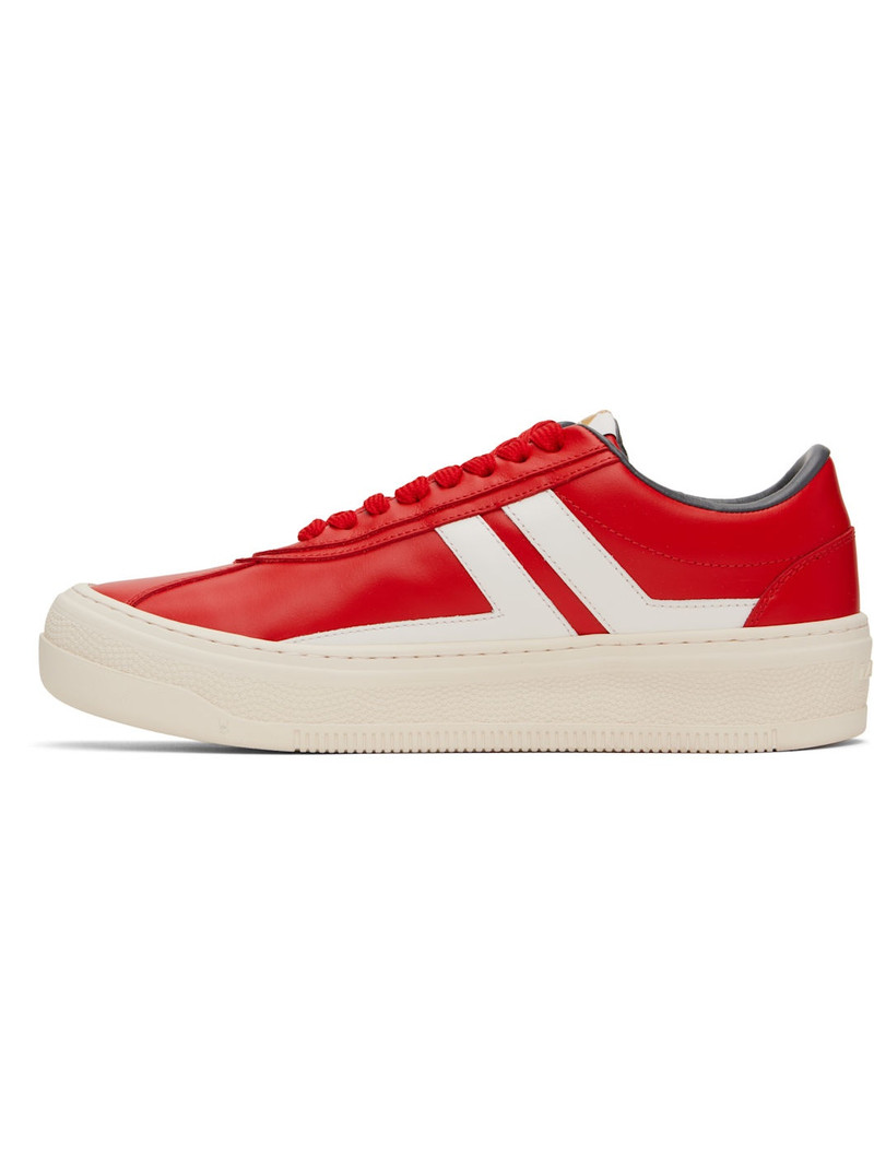 Red '' Cash Leather Sneakers 3